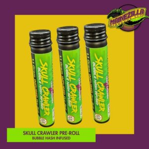 Skull crusher bubble hash infused pre-roll